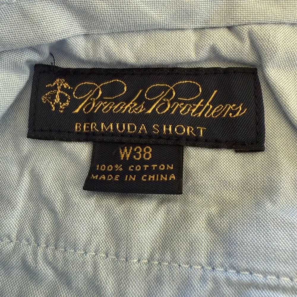 Brooks Brothers Bermuda Shorts Genuine Seersucker Mens Size‎ 38 x 10 Blue White